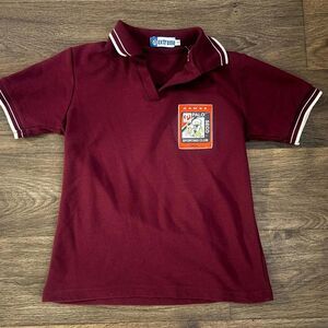 Unbranded Men's Burgundy and Red Polo-shirts